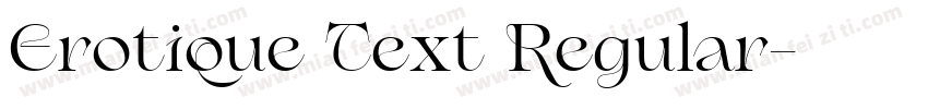 Erotique Text Regular字体转换
